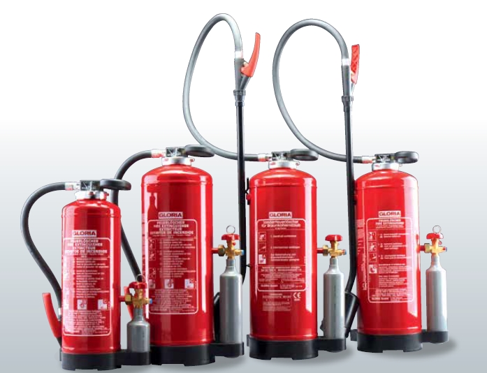 Powder Extinguishers With External CO2 Cylinder